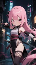 ピンク髪娘💕くノ一のワタシを見付けられるかしら？❤️