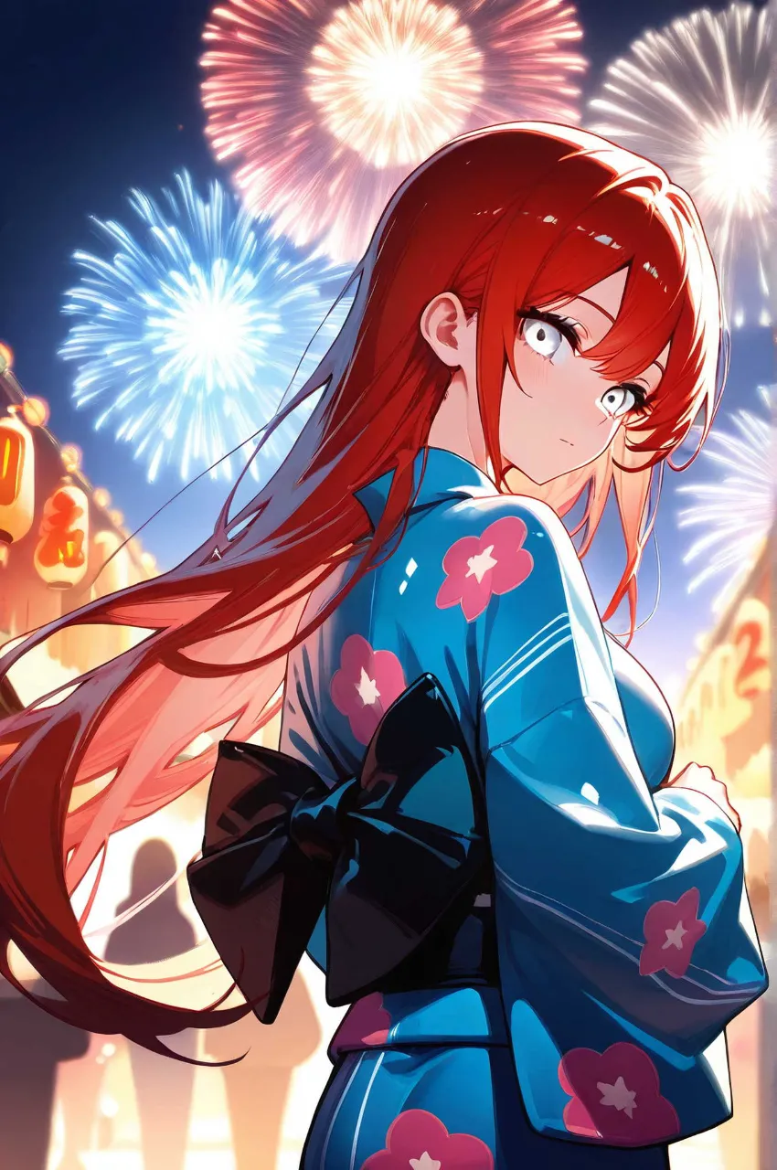 花火綺麗だね?