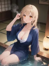 湯上がりの陽子。