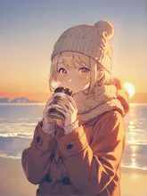 ふぅ〜っ、寒かったぁ。