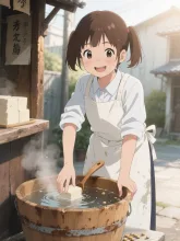 豆腐造り知らないAIに教えてやる、出来たての豆腐は冷やしてるので湯気は出ねぇぞ