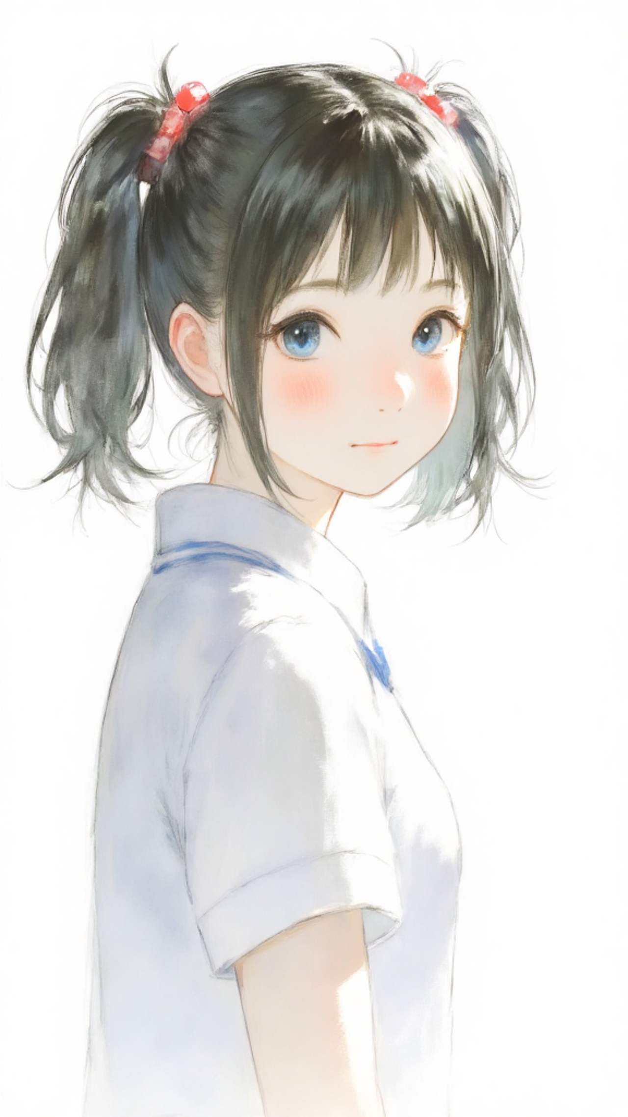 見つめる