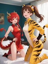 双子と龍虎？