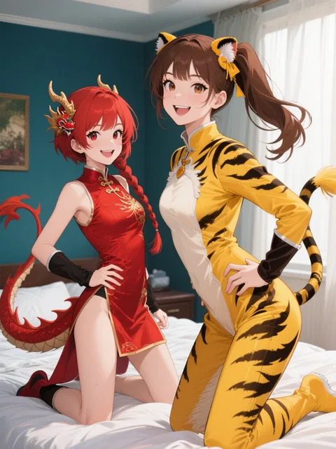双子と龍虎?