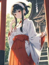 ヨルさん巫女バージョン