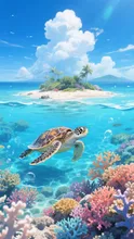 珊瑚礁の🏝️