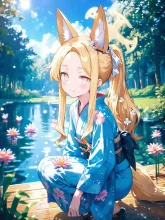 蓮池を眺めて
