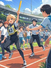 🌟イベント 第47弾·AIが描いた春の運動会のお祭りです の投稿作品