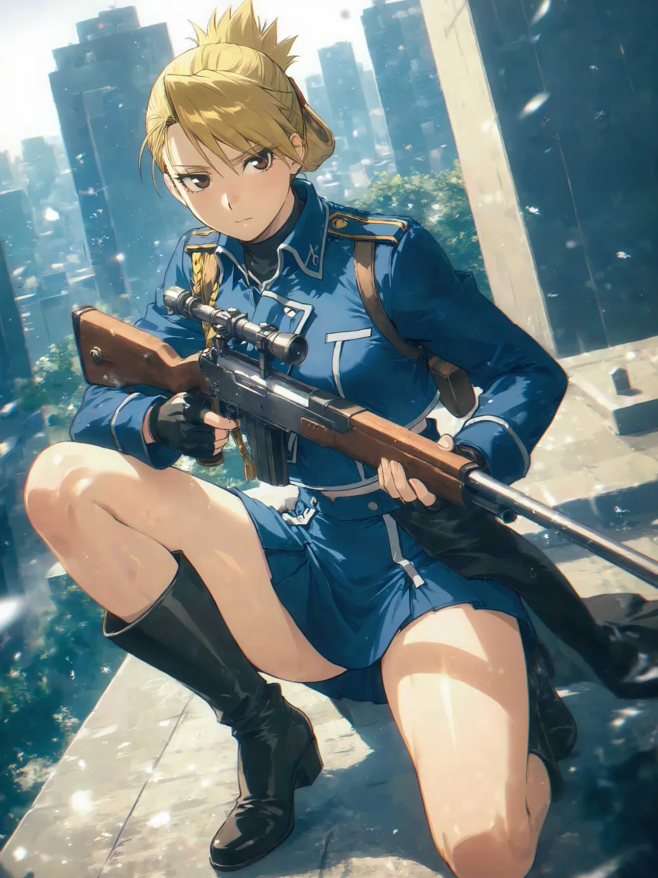 「中尉!最優先は敵の足止めだ❗️」