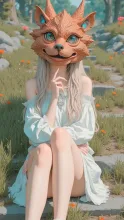 神楽の面 — naoxさんのAIイラスト