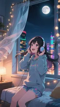 満月とハッピーサウンド