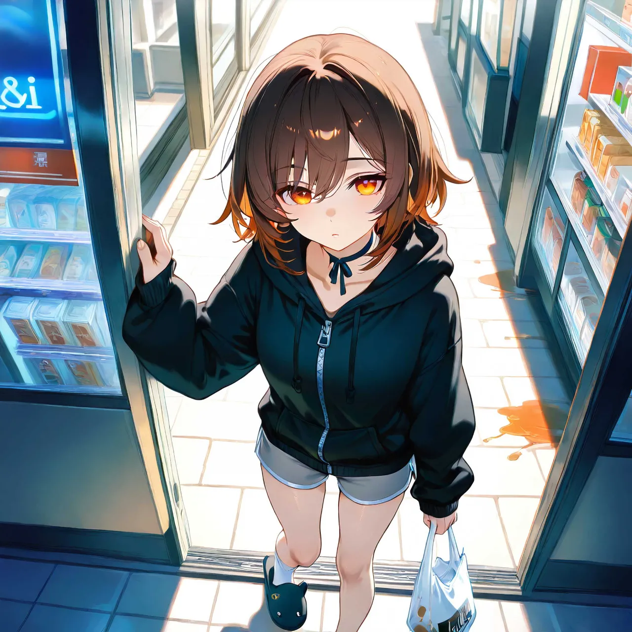 なにかこぼした?