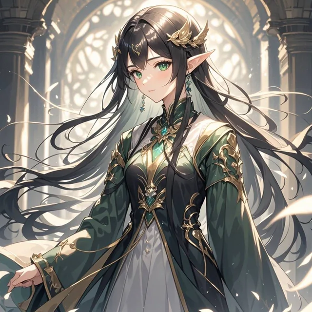彼女の優美さと優雅さを表現します