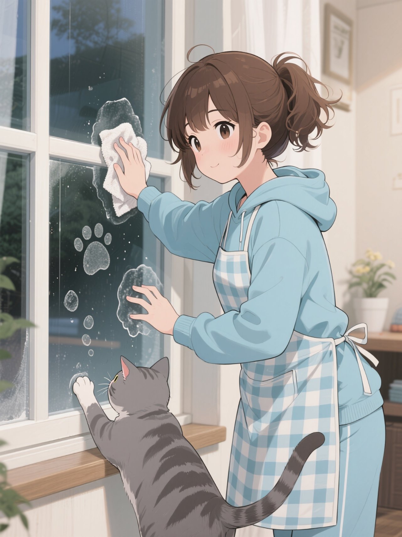 お手伝いするのにゃ🪣