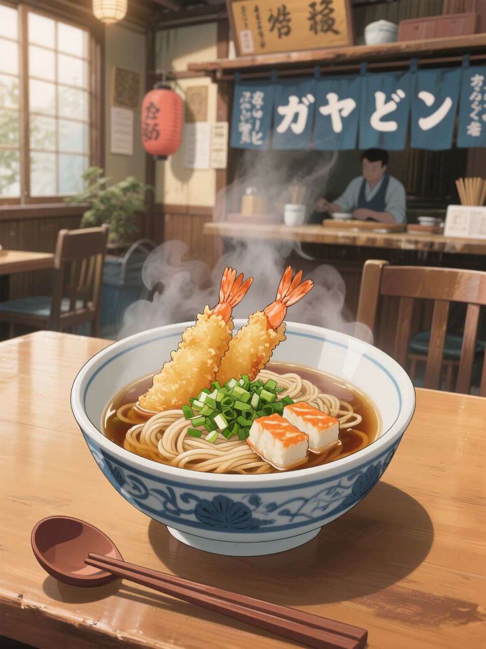 海老天蕎麦。