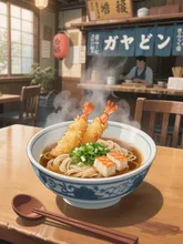 海老天蕎麦。