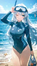 海女·潮風に輝く、海の乙女 の投稿作品