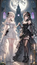 白と黒 — LunaさんのAIイラスト