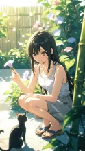 花を取ったら駄目だよ～