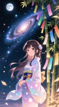 七夕の織姫·星降る七夕の夜 の投稿作品