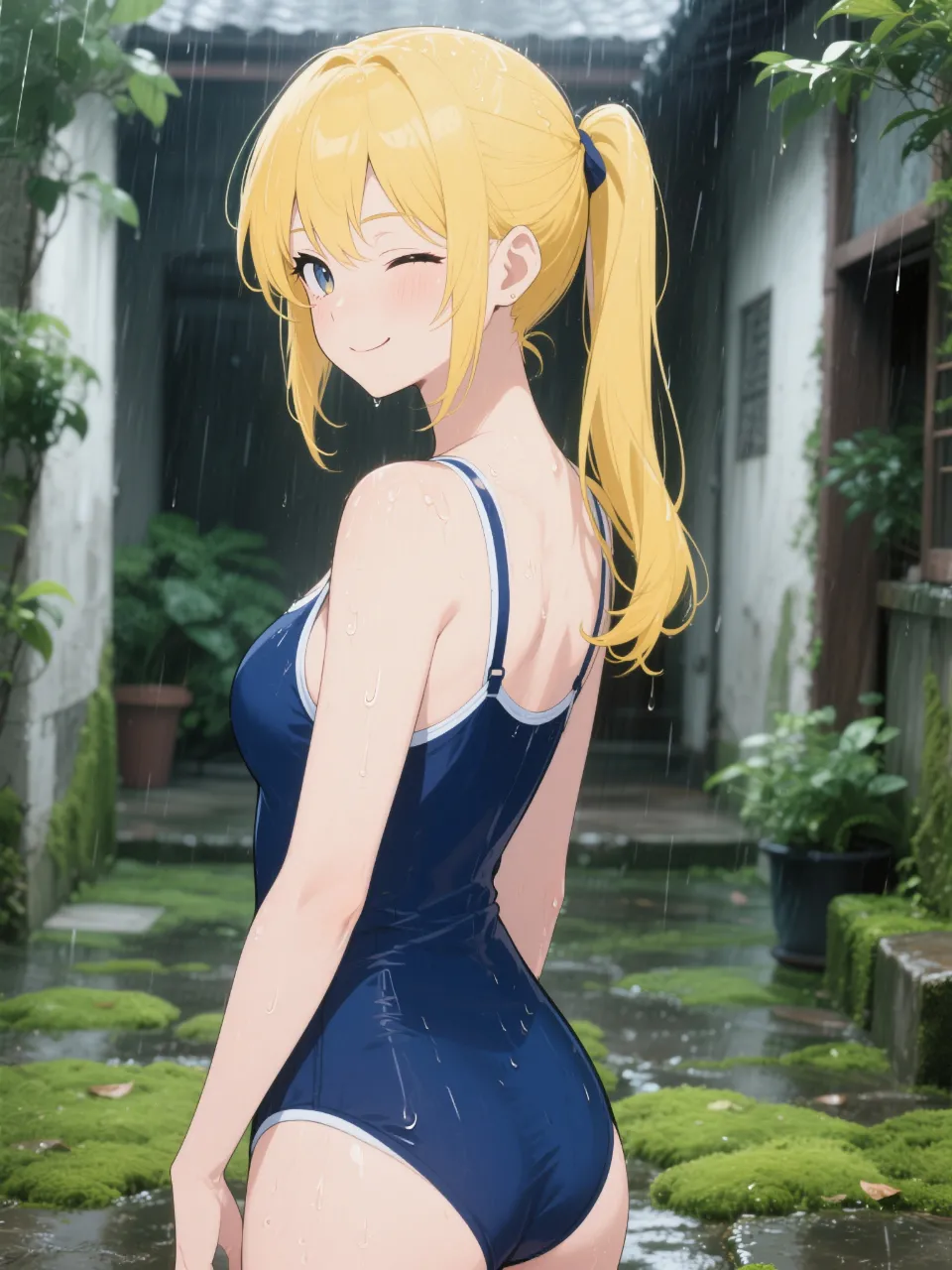 高精度アニメ - 苔庭の雨 / きゃらめるしょこら
