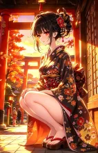 秋ね晴れ着