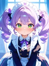 少女メイドさん — シャムトラの白い悪魔さんのAIイラスト