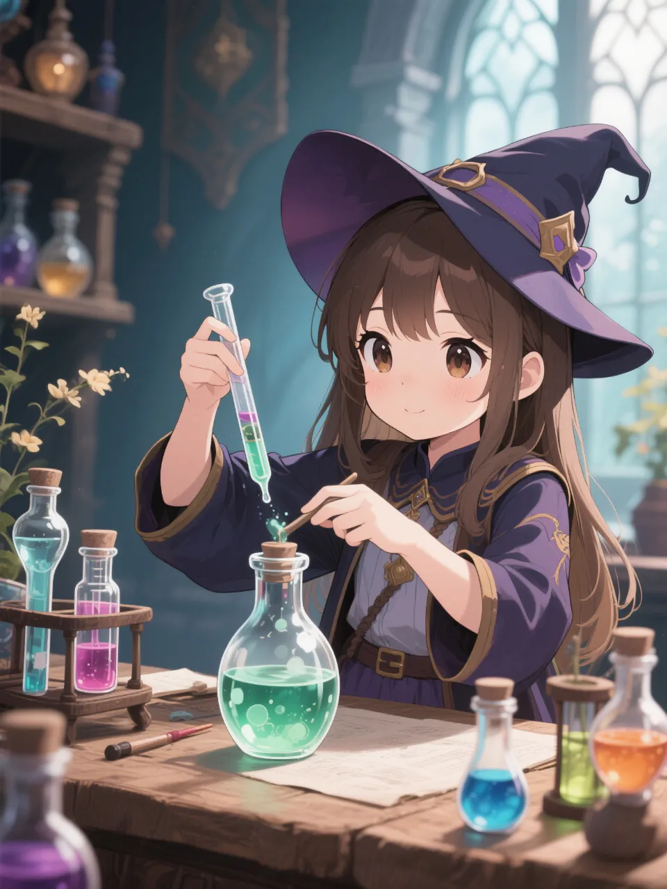 魔女見習い中 — モカモカさんのAIイラスト