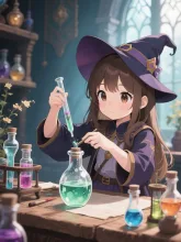 魔女見習い中 — モカモカさんのAIイラスト