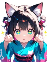 猫又ちゃん — シャムトラの白い悪魔さんのAIイラスト