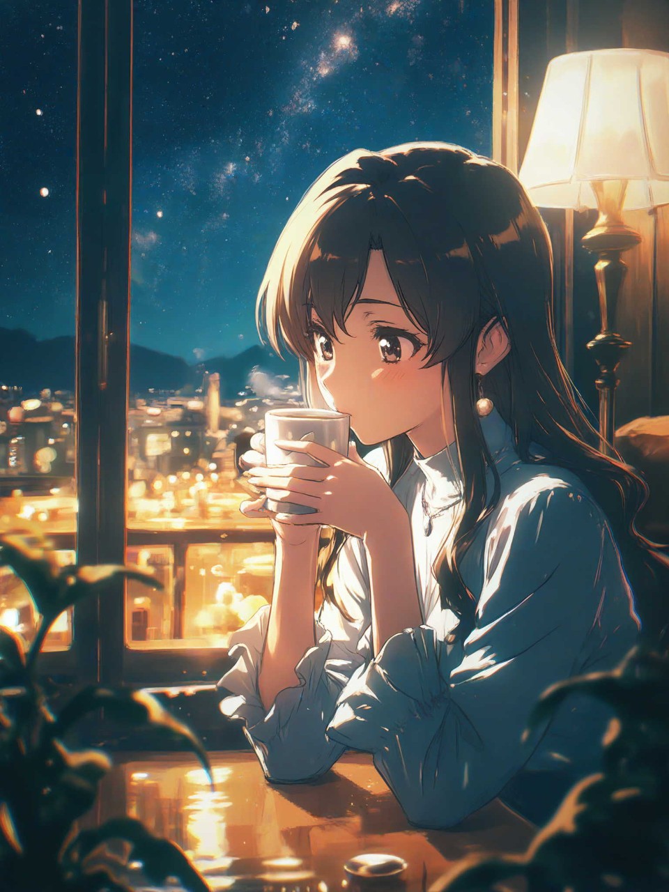 就寝前の一時を