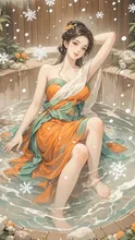 温泉美少女 — SUPPART 06♛応援団さんのAIイラスト