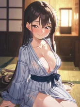 湯上がりの浴衣美人·温泉宿の夜 の投稿作品