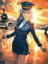 女性パイロット·大空を制す、凛々しい翼 の投稿作品