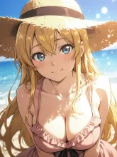 麦わら帽子似合うでしょ