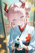 お団子ツインテールの鬼っ娘…桃