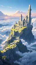 異世界日記 空を祀る場所 — なおやさんのAIイラスト