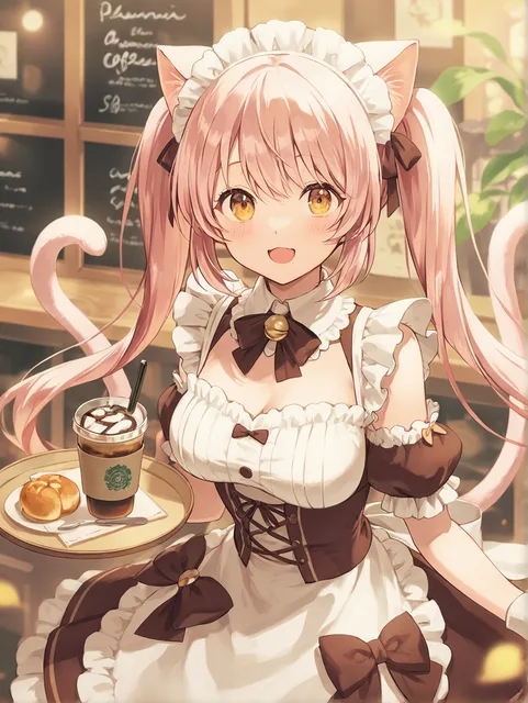 猫耳ツインテール