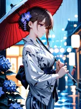 藍色の雨、君の傘の下で