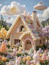 画像生成チャレンジ·お菓子の家 の投稿作品