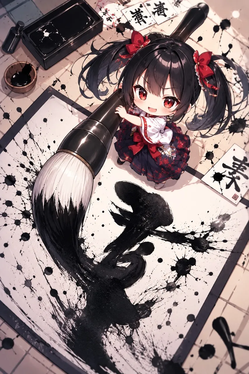 書道ガール — ティンクルさんのAIイラスト