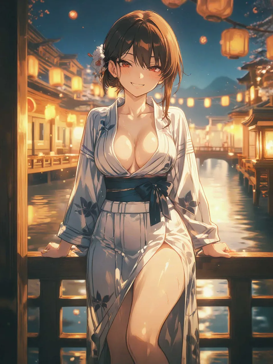 幻月の再光プロ - 川床の浴衣デート / 穢美(えみ)
