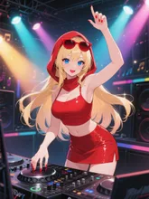 画像生成チャレンジ·DJガール☆挙手 の投稿作品