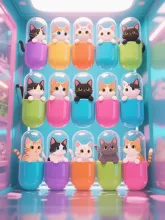 猫カプセルにゃん🐱🐱🐱🐱🐱