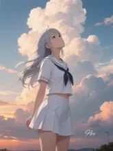 夕日