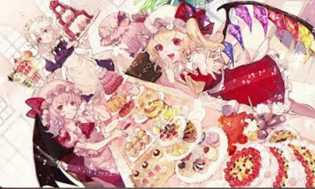 東方 LOSTWORD紅魔塔のテーマ紅い姉妹ケーキと賢いモ ンブラン