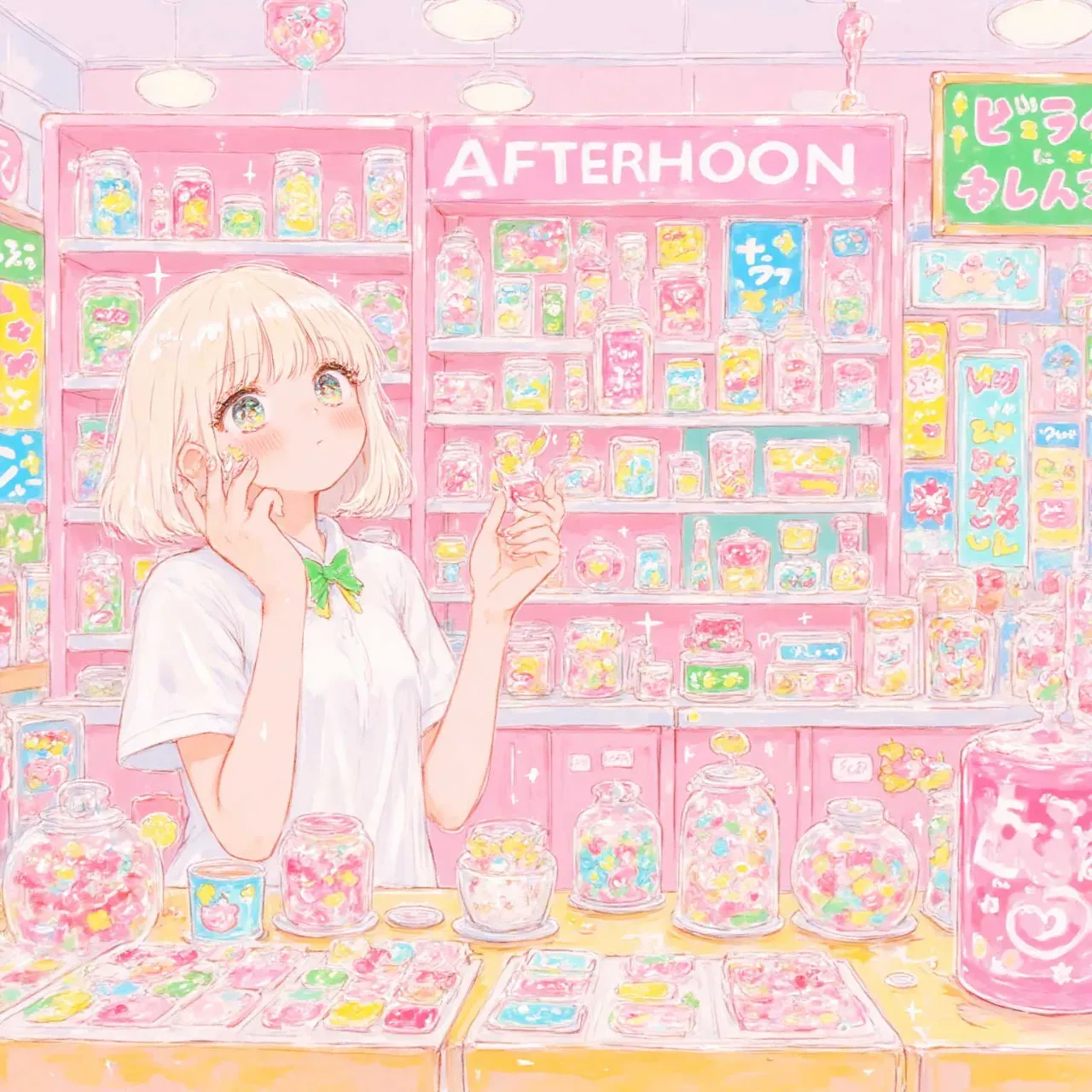 飴ちゃんキラキラ — 藍花さんのAIイラスト
