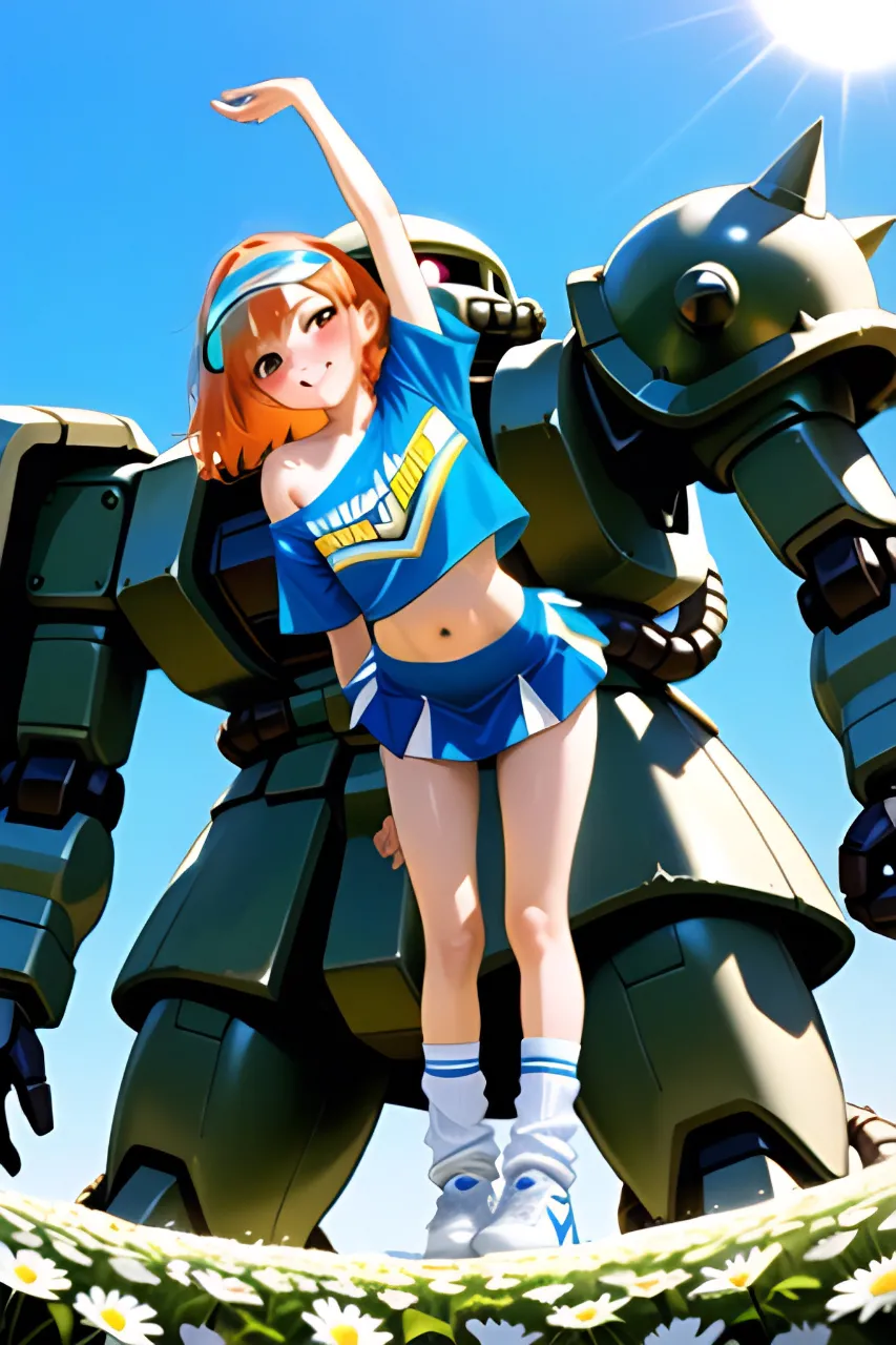今日を頑張ってる人も、今日は頑張ってない人も、みんなまとめて応援したい、ザクとチアガール！…橙