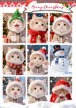 【Xmasイブのボクをお見せするニャ🐾】 — まい‎🩶さんのAIイラスト