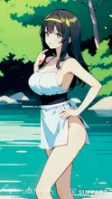 Old-fashioned Japanese swimsuit